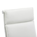 Καρέκλα γραφείου διευθυντη Mavel pakoworld PU λευκό 55x62x100-110εκ