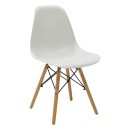 Τραπεζαρία Julita-Balou pakoworld σετ 5τεμ pp-mdf λευκo Φ100x73εκ