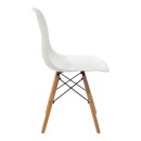 Τραπεζαρία Julita-Balou pakoworld σετ 5τεμ pp-mdf λευκo Φ100x73εκ