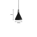 Φωτιστικό οροφής Jedren pakoworld μαύρο μέταλλο Φ18x27εκ