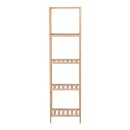 Ραφιέρα δαπέδου Zendia pakoworld ξύλο ελάτου σε φυσική απόχρωση 35x30x130εκ