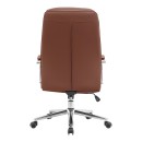 Καρέκλα γραφείου διευθυντή Normie pakoworld pu καφέ 58x65x103-111εκ