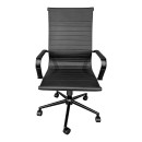 Καρέκλα γραφείου διευθυντή Valter pakoworld pu μαύρο 55.5x58x108εκ