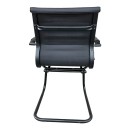 Καρέκλα γραφείου επισκέπτη Valter pakoworld pu μαύρο 55.5x48x88εκ