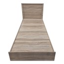 Κρεβάτι Athos pakoworld σε sonoma απόχρωση 90x190εκ