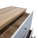 Συρταριέρα Athos pakoworld σε sonoma-λευκή απόχρωση 80x40x79εκ