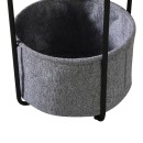 Βοηθητικό τραπέζι Fredami pakoworld μαύρο μαρμάρου Φ40x50εκ