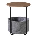 Βοηθητικό τραπέζι Fredami pakoworld sonoma Φ40x50εκ