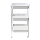 Τρόλλεϊ-ραφιέρα Nedea pakoworld μέταλλο λευκό 41x30x77εκ