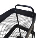 Τρόλλεϊ-ραφιέρα Nedea pakoworld μέταλλο μαύρο 41x30x77εκ