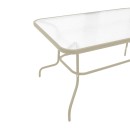 Τραπεζαρία Valor-Sussie pakoworld σετ 5τεμ μέταλλο σε σαμπανιζέ φυσική απόχρωση 110x60x70εκ