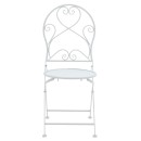 Τραπεζαρία Walen pakoworld σετ 3τεμ μέταλλο λευκό