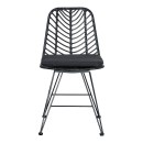 Τραπεζαρία Kliton-Naoki σετ 5τεμ pakoworld ανθρακί αλουμίνιο και μέταλλο σε μαύρη απόχρωση 80x80x74εκ