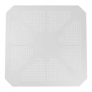 Τραπέζι Icon pakoworld PP σε λευκή απόχρωση 80x80x74.5εκ