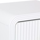 Κομοδίνο Zeplen pakoworld MDF σε λευκή απόχρωση 40x30x53εκ