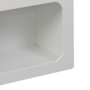 Βιβλιοθήκη-ραφιέρα Emersi pakoworld mdf σε λευκή απόχρωση 70x35x100εκ