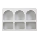 Μπουφές Emersi pakoworld με ράφια mdf σε λευκή απόχρωση 120x35x76εκ