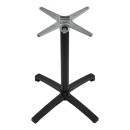 Βάση τραπεζιού Levo pakoworld πτυσσόμενη μεταλλική σε μαύρη απόχρωση 69x69x73εκ