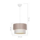 Φωτιστικό οροφής μονόφωτο PWL-1194 pakoworld Ε27 μπεζ Φ30x19εκ