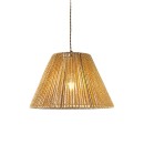 Φωτιστικό οροφής μονόφωτο Lubuto pakoworld μέταλλο-σχοινί σε φυσική απόχρωση Φ34.5x23εκ