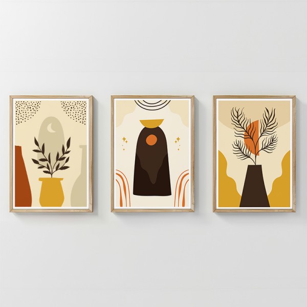 Πίνακας Caelo pakoworld τρίπτυχος με ψηφιακή εκτύπωση και πλαίσιο 33x1.5x48εκ