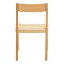 Καρέκλα Karlinda pakoworld ξύλο οξιάς-έδρα σχοινί σε φυσική απόχρωση 47.5x55x81εκ