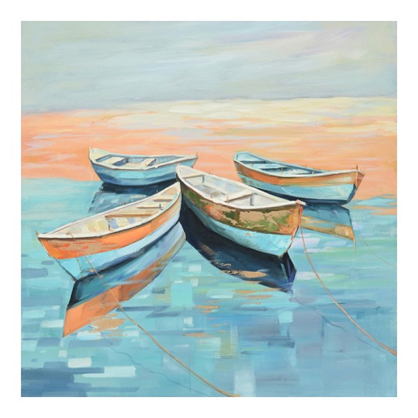 Πίνακας σε καμβά Boatty Inart 100x3x100εκ