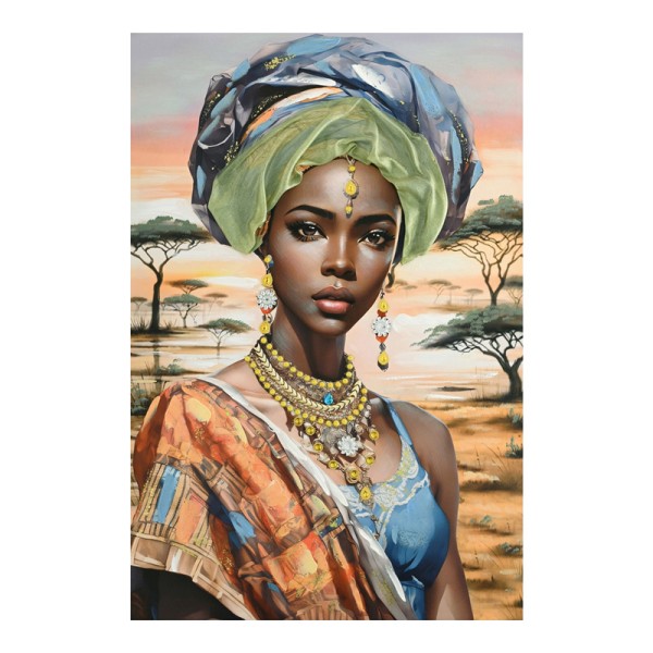 Πίνακας σε καμβά Zerbera 3D Inart 80x3x120εκ