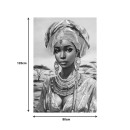 Πίνακας σε καμβά Zerbera I 3D Inart 80x3x120εκ