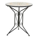 Τραπεζαρία Sellis pakoworld σετ 3τεμ μωσαικό-μέταλλο μαύρο