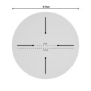 Επιφάνεια τραπεζιού Skyline pakoworld Werzalit ivory Φ70εκ πάχους 25mm