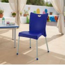 Καρέκλα Crafted pakoworld PP σκούρο μπλε-αλουμίνιο γκρι