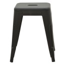 Σκαμπό Utopia pakoworld μέταλλο μαύρο ματ 30x30x45εκ