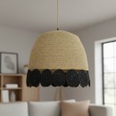 Φωτιστικό οροφής Sonro Inart E27 φυσικό Φ50x115εκ