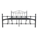 Κρεβάτι Wotso pakoworld μεταλλικό σε μαύρη απόχρωση 150x200εκ