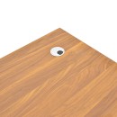 Γραφείο εργασίας επαγγελματικό Oscar pakoworld σε καρυδί-ανθρακί απόχρωση 120x70x76εκ