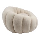 Καναπές 2θέσιος Yannick pakoworld μπουκλέ ύφασμα σε μπεζ απόχρωση 148x92x62εκ