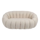 Καναπές 2θέσιος Yannick pakoworld μπουκλέ ύφασμα σε μπεζ απόχρωση 148x92x62εκ