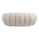 Καναπές 2θέσιος Yannick pakoworld μπουκλέ ύφασμα σε μπεζ απόχρωση 148x92x62εκ