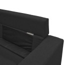 Γωνιακός καναπές αναστρέψιμος Maneli pakoworld ύφασμα μαύρο 196x138/77x82εκ