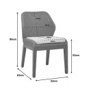 Καρέκλα Swinton pakoworld σκελετός αλουμινίου με teak πόδι σε φυσική απόχρωση και pe rattan 53x63x86εκ