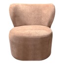 Πολυθρόνα Veridian pakoworld ύφασμα σε σάπιο μήλο απόχρωση 63x70x66εκ