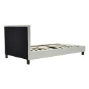 Κρεβάτι Nevil pakoworld 100x200 PU χρώμα λευκό ματ