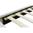 Κρεβάτι Nevil pakoworld 100x200 PU χρώμα λευκό ματ