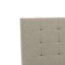 Κρεβάτι Roi pakoworld με αποθηκευτικό χώρο ύφασμα εκρού 160x200εκ