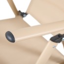 Πολυθρόνα Candor pakoworld σαμπανί μέταλλο με textilene 51.5x63.5x107εκ | Συσκευασία 4 τμχ