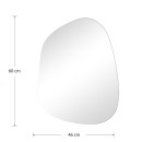 Καθρέπτης Ιrregular 4 pakoworld 46x1x60εκ