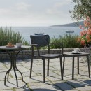 Πολυθρόνα Frontline pakoworld PP ανθρακί