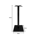 Βάση τραπεζιού Bar Cabanol pakoworld μεταλλική σε μαύρη απόχρωση 45x45x108εκ