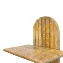 Ραφιέρα τοίχου Arcadia 3 τεμ pakoworld μασίφ ξύλο μάνγκο σε φυσική απόχρωση 30x20x40εκ